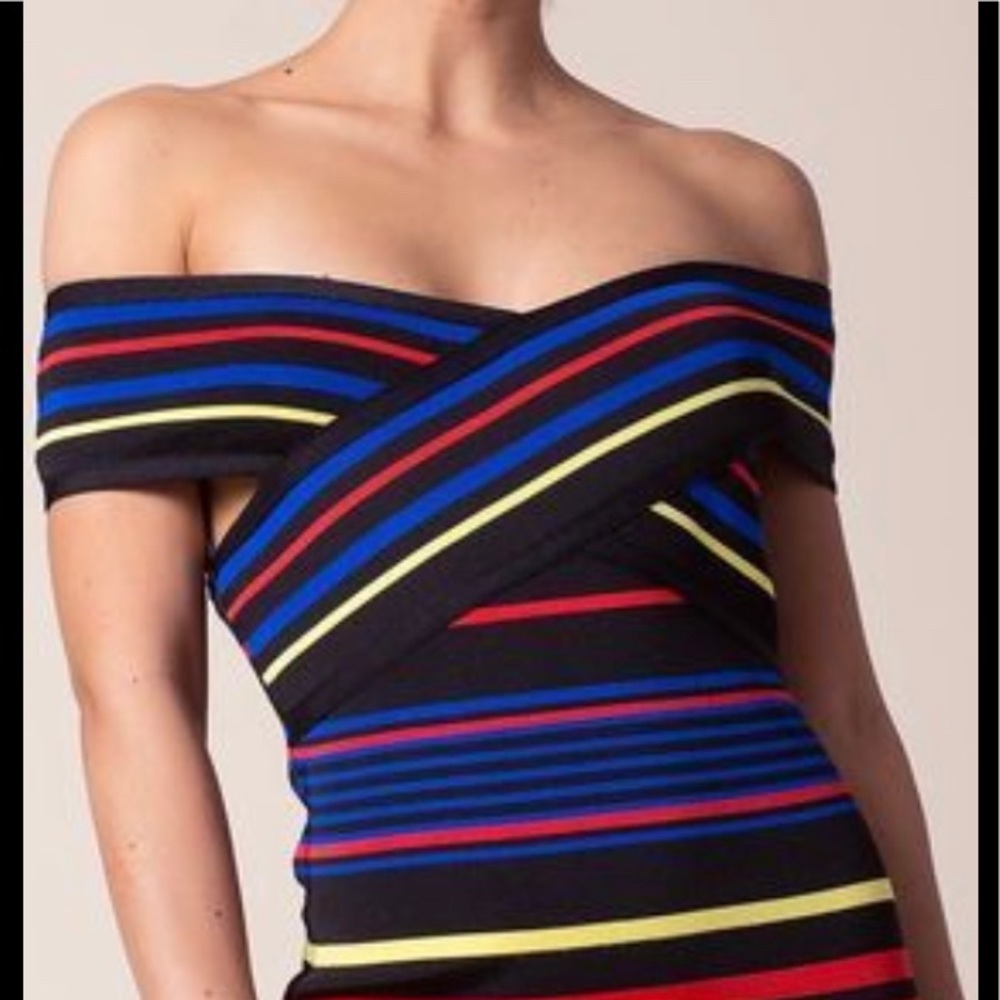 A’gaci Vivid Lights Bandage Dress